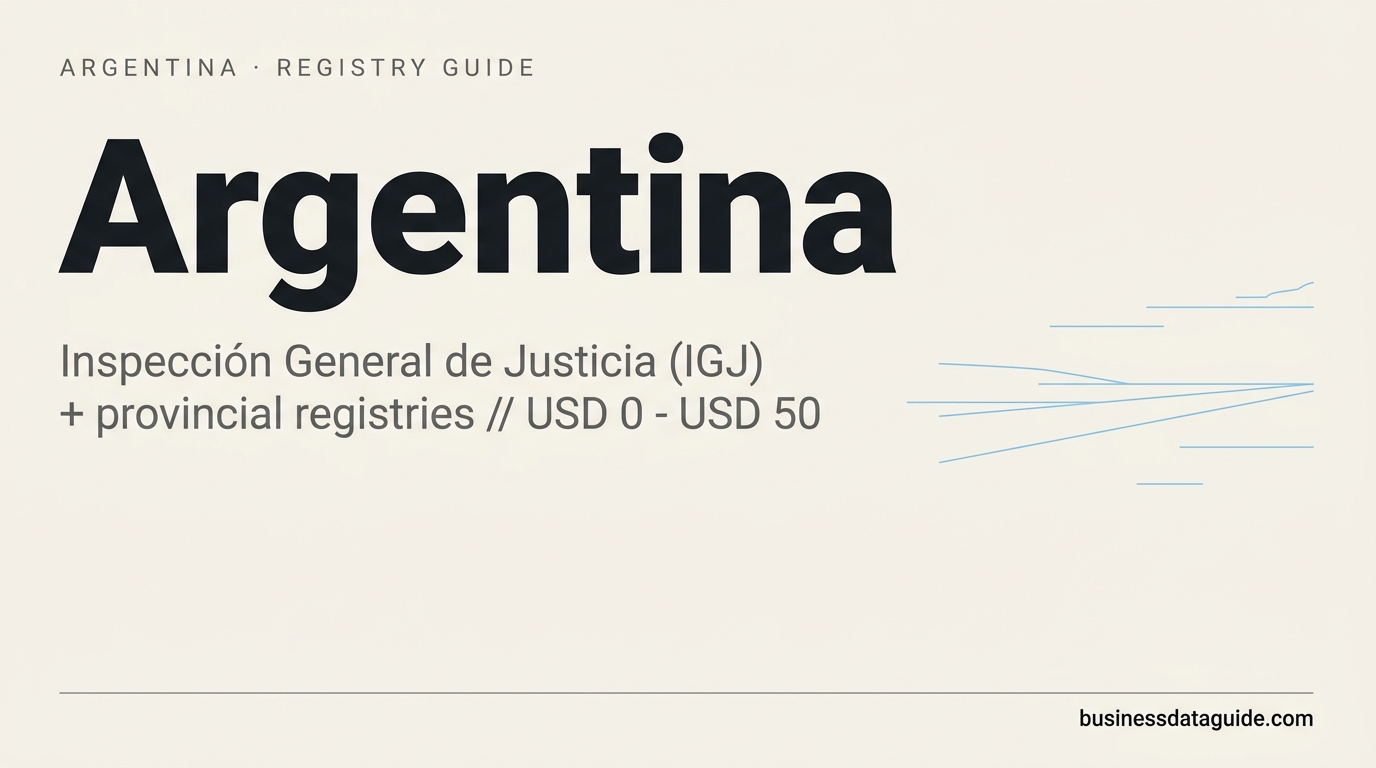 Argentina company registry guide cover