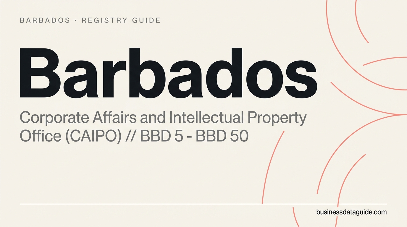 Barbados company registry guide cover