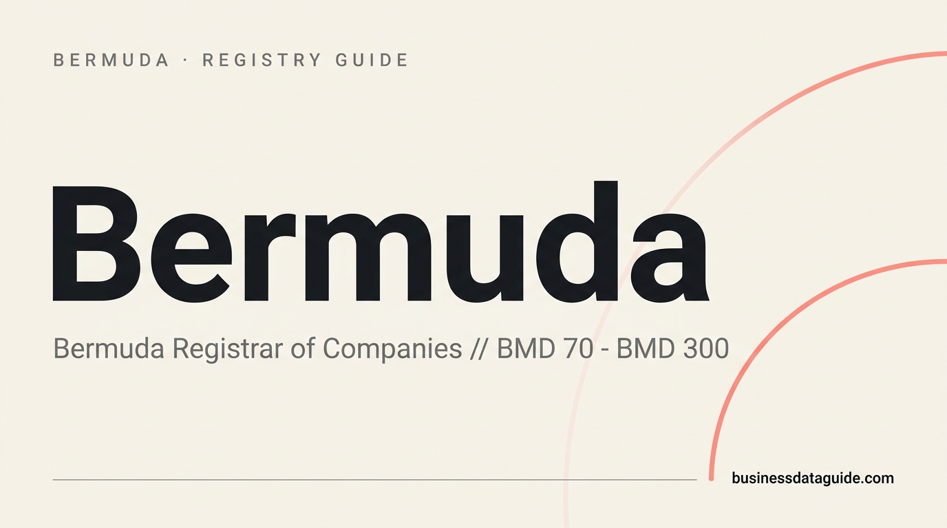 Bermuda company registry guide cover