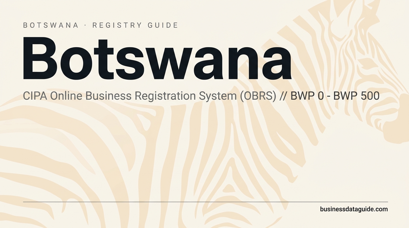Botswana company registry guide cover