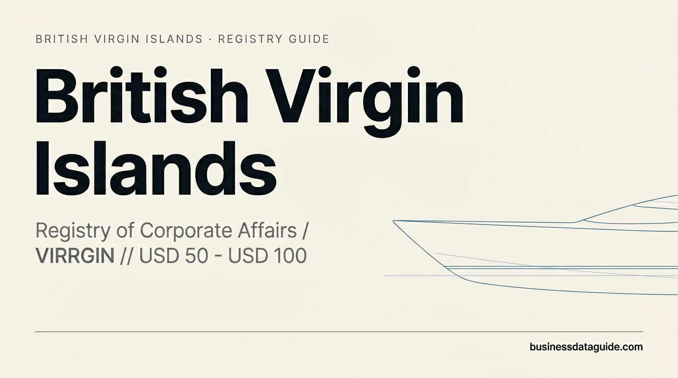 British Virgin Islands company registry guide cover