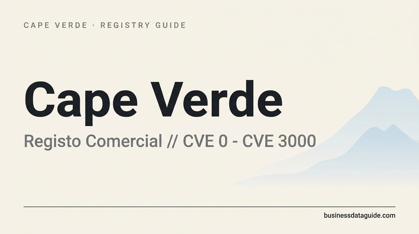 Cape Verde company registry guide cover