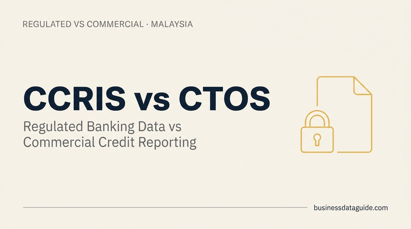 CCRIS vs CTOS: Regulated Banking Data vs Commercial Credit Reporting in Malaysia