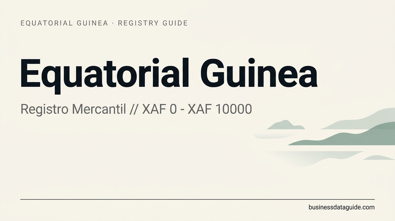 Equatorial Guinea company registry guide cover