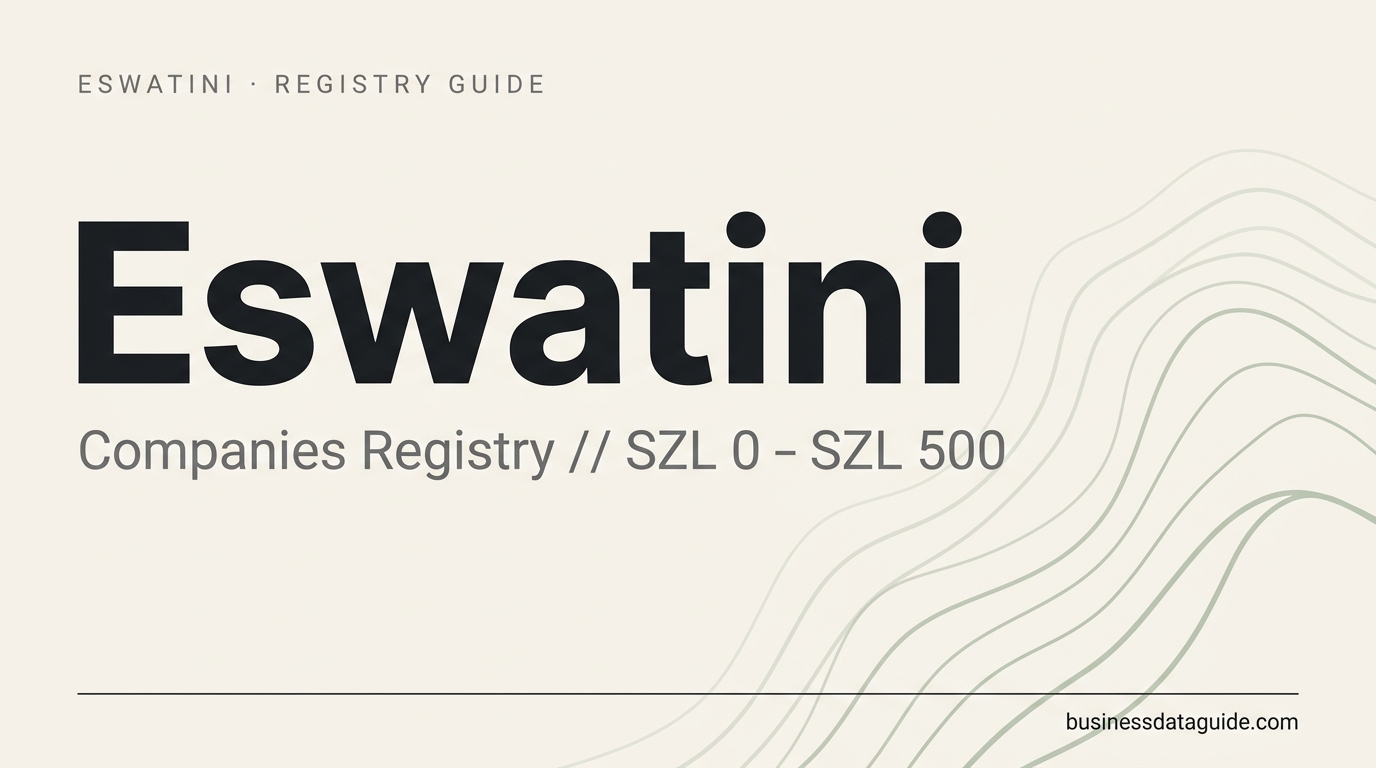 Eswatini company registry guide cover