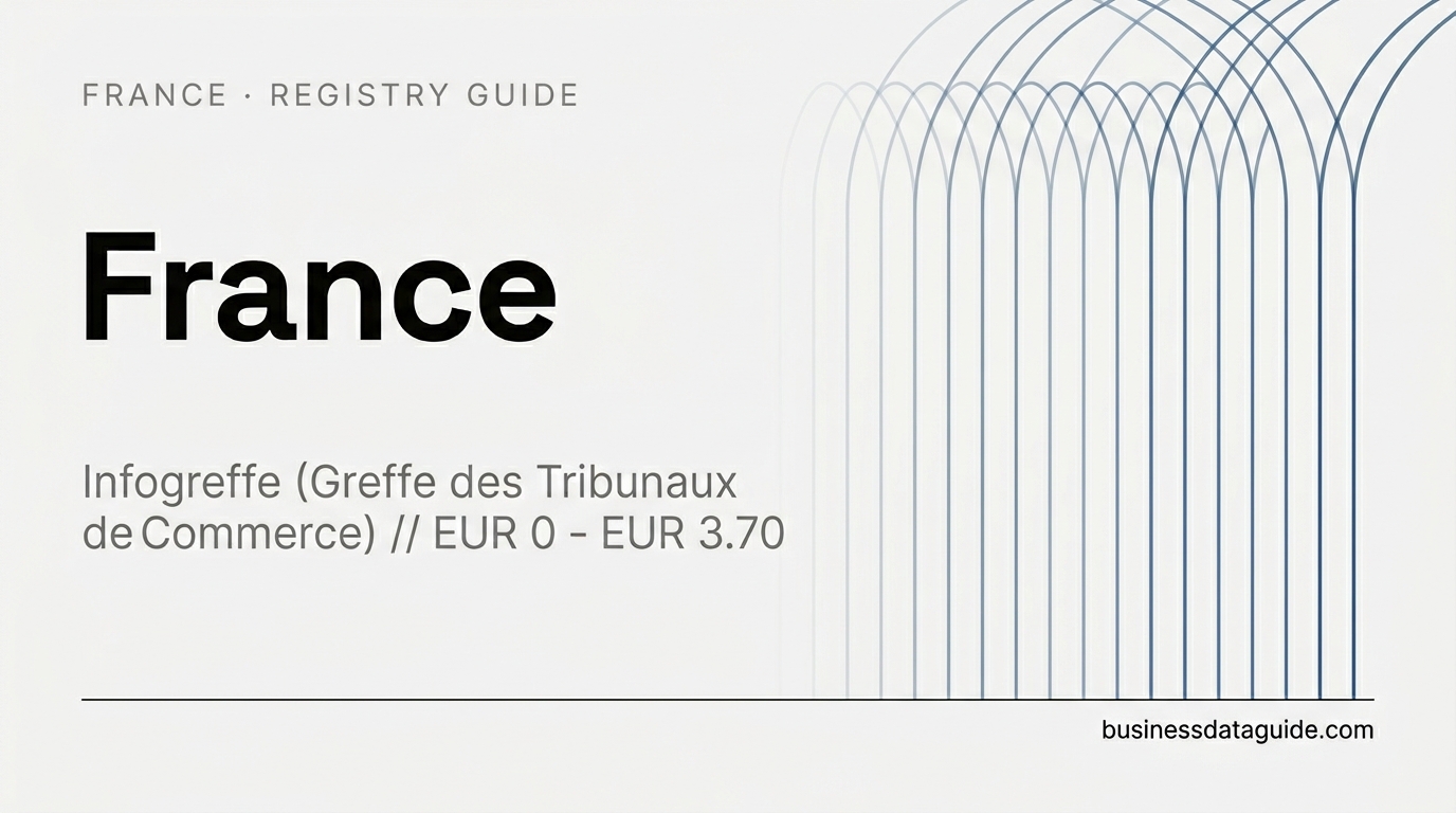 France company registry guide cover