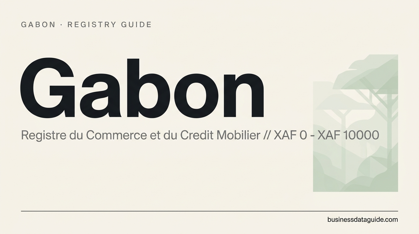 Gabon company registry guide cover