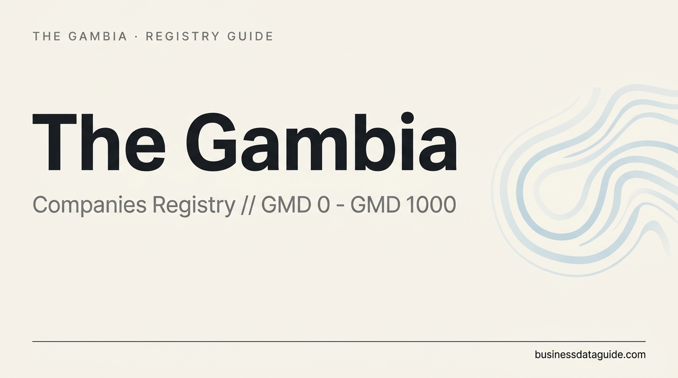 The Gambia company registry guide cover