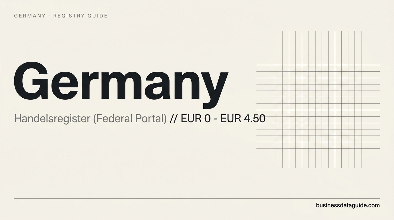 Germany company registry guide cover