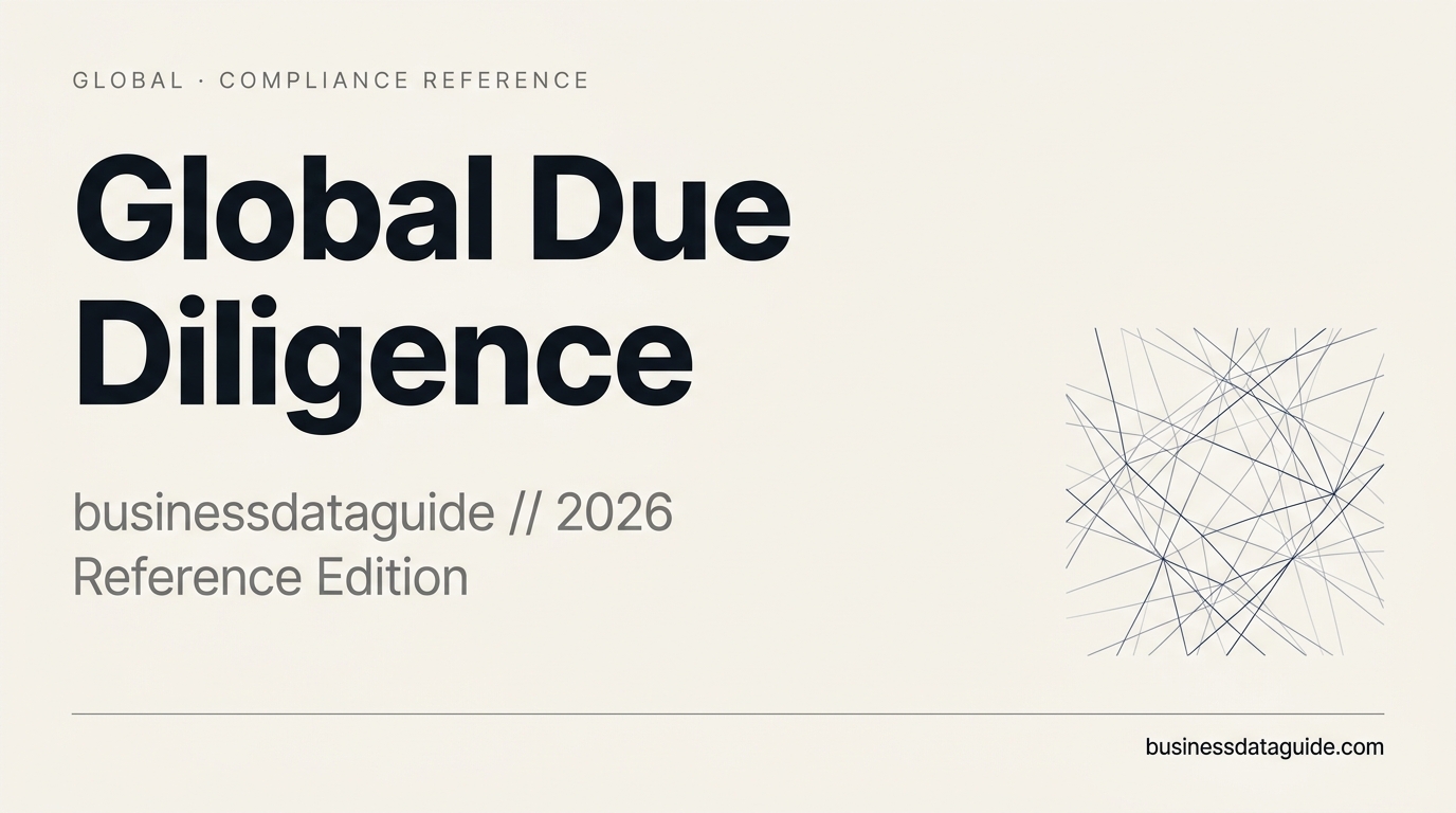 Global Business Due Diligence in 2026: A Compliance Team's Reference Guide