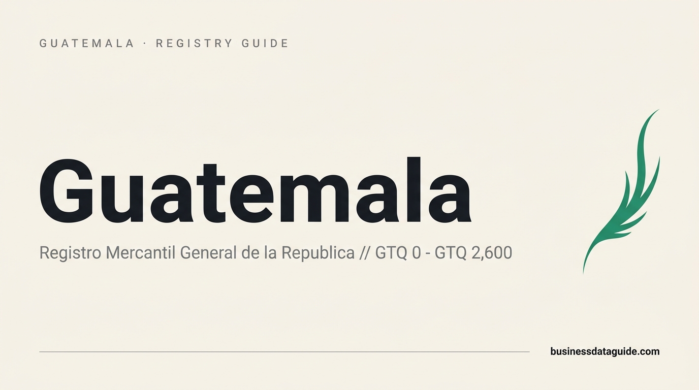 Guatemala company registry guide cover