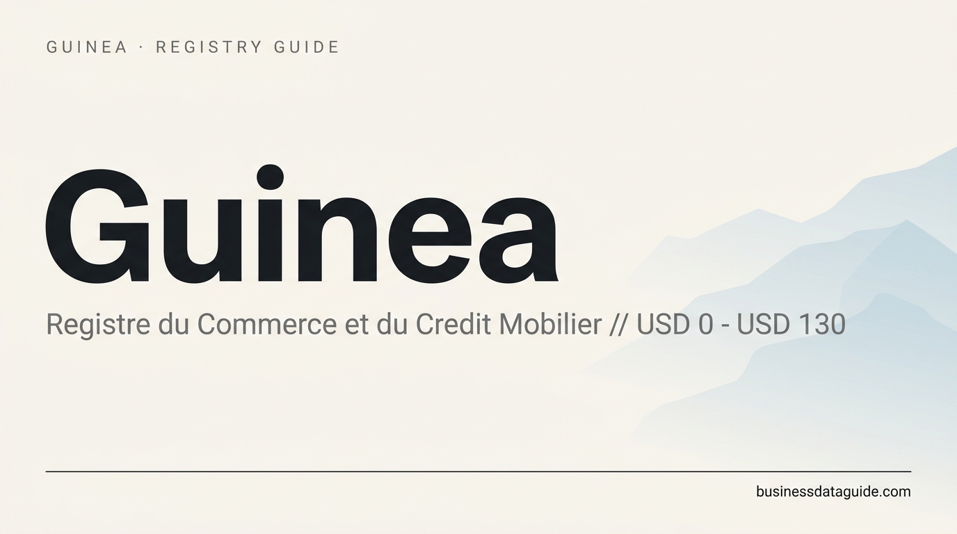 Guinea company registry guide cover