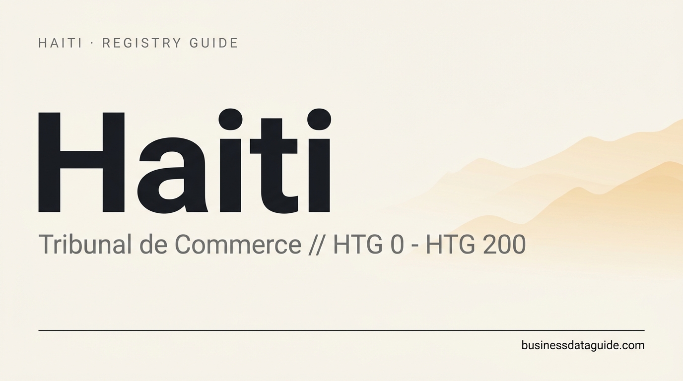 Haiti company registry guide cover