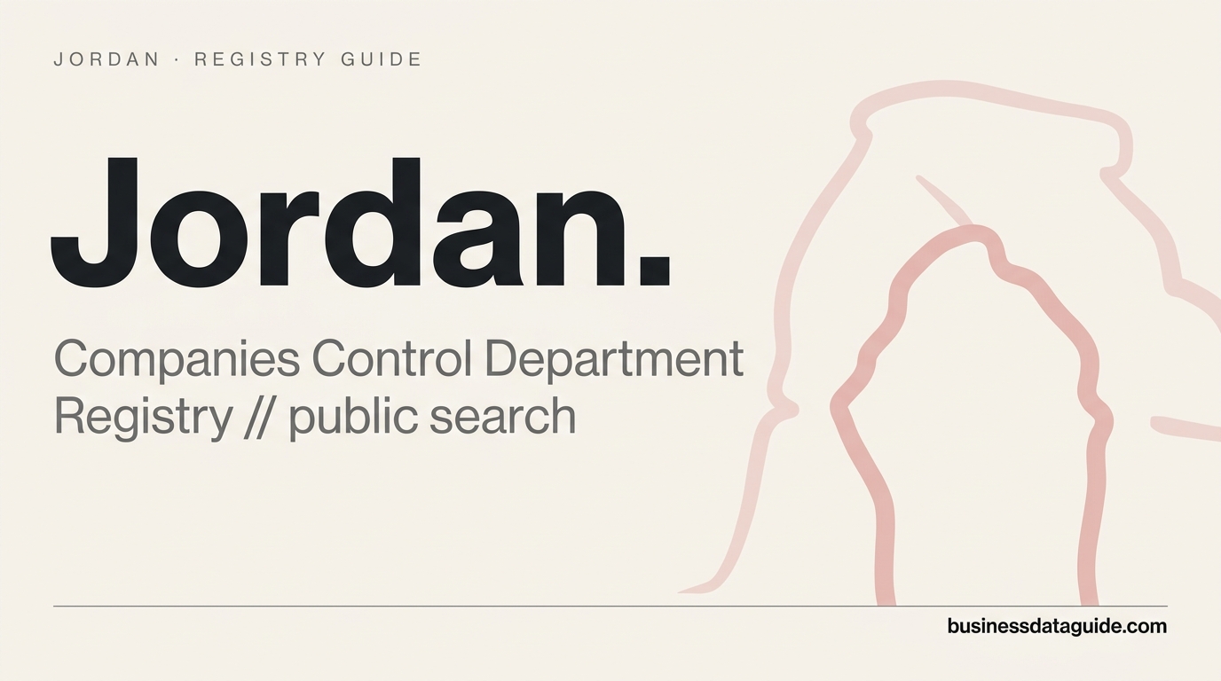 Jordan company registry guide cover