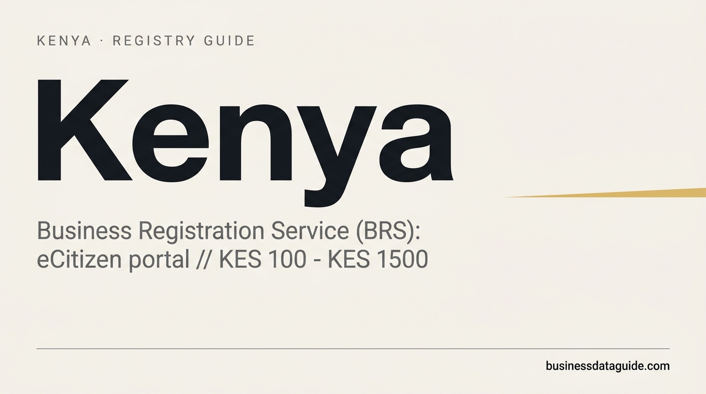 Kenya company registry guide cover