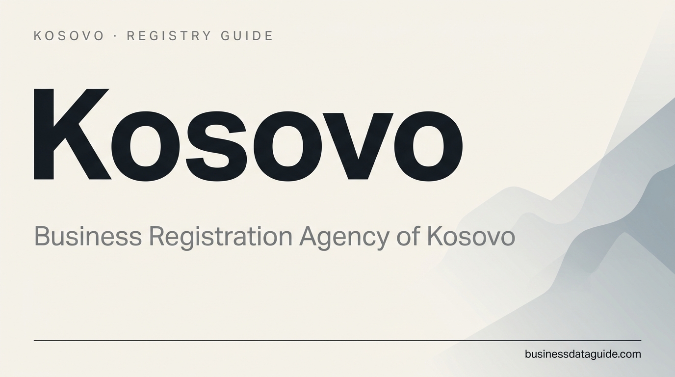 Kosovo company registry guide cover