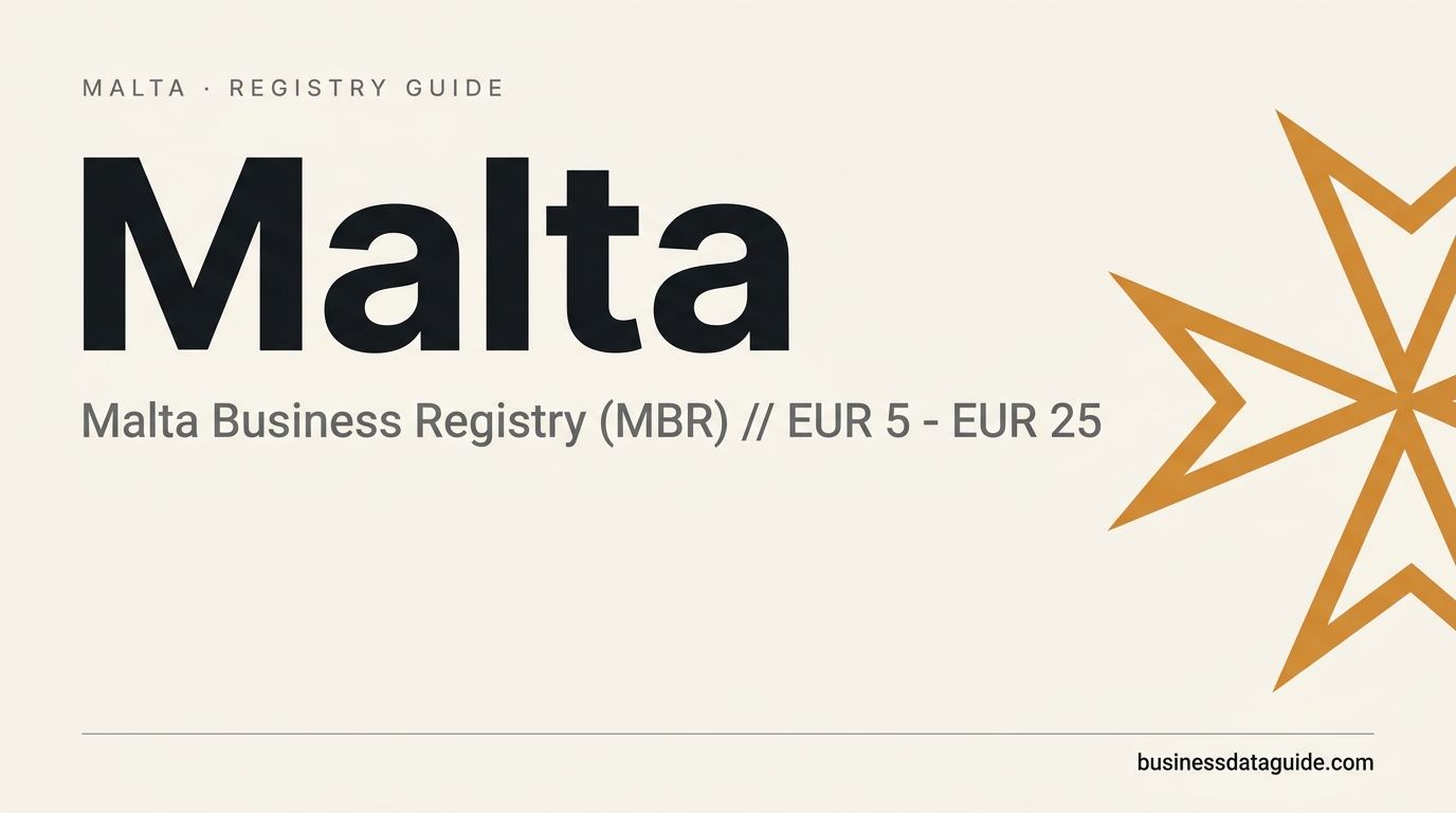 Malta company registry guide cover