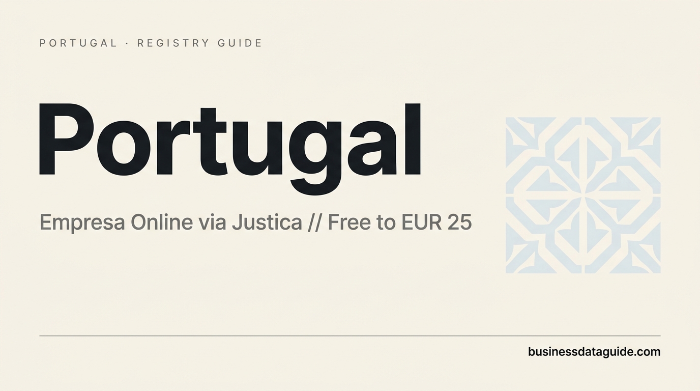 Portugal company registry guide cover