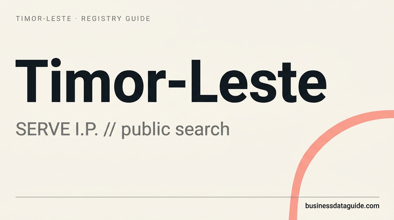 Timor-Leste company registry guide cover