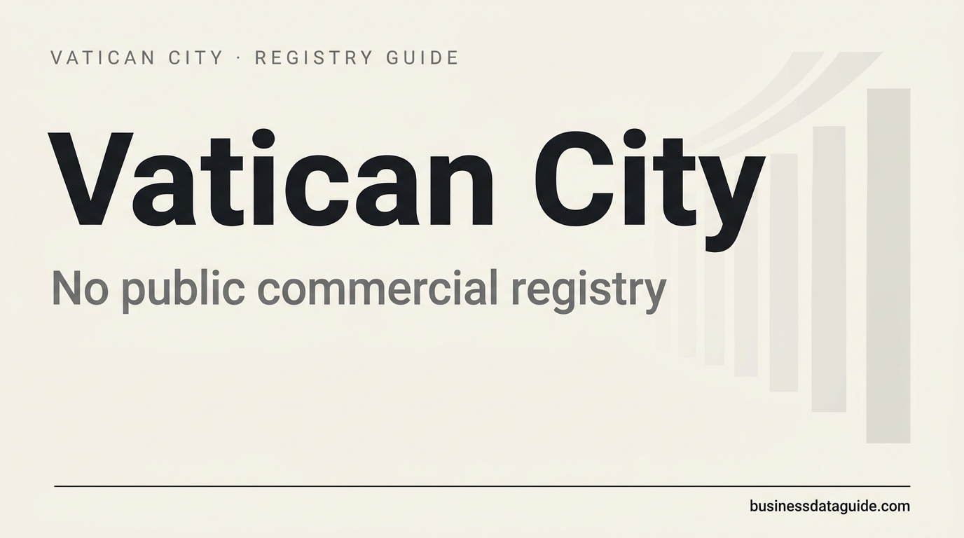 Vatican City company registry guide cover