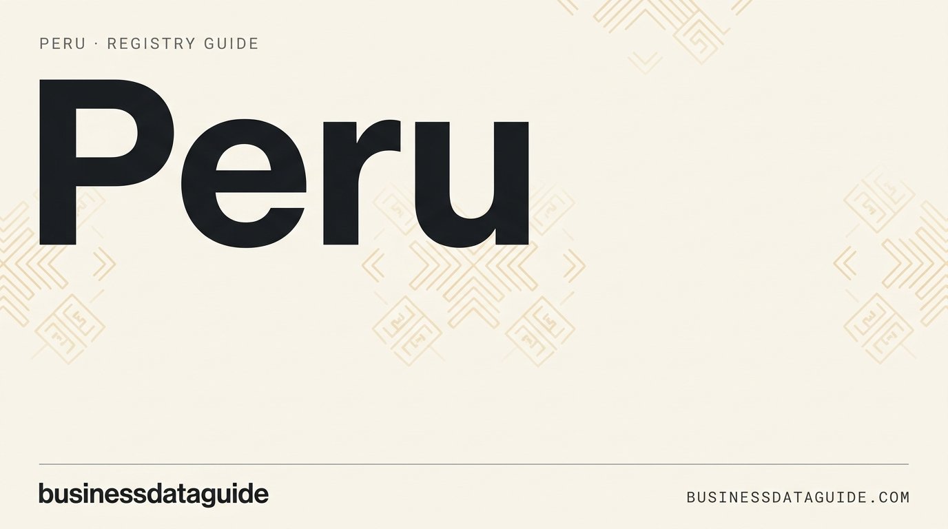 Peru Company Search Guide 2026: How to Verify a Peruvian Business ...